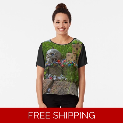 Le Studio Chiffon Top Roll the Bones Monument Le Studio Chiffon Top Roll the Bones Monument